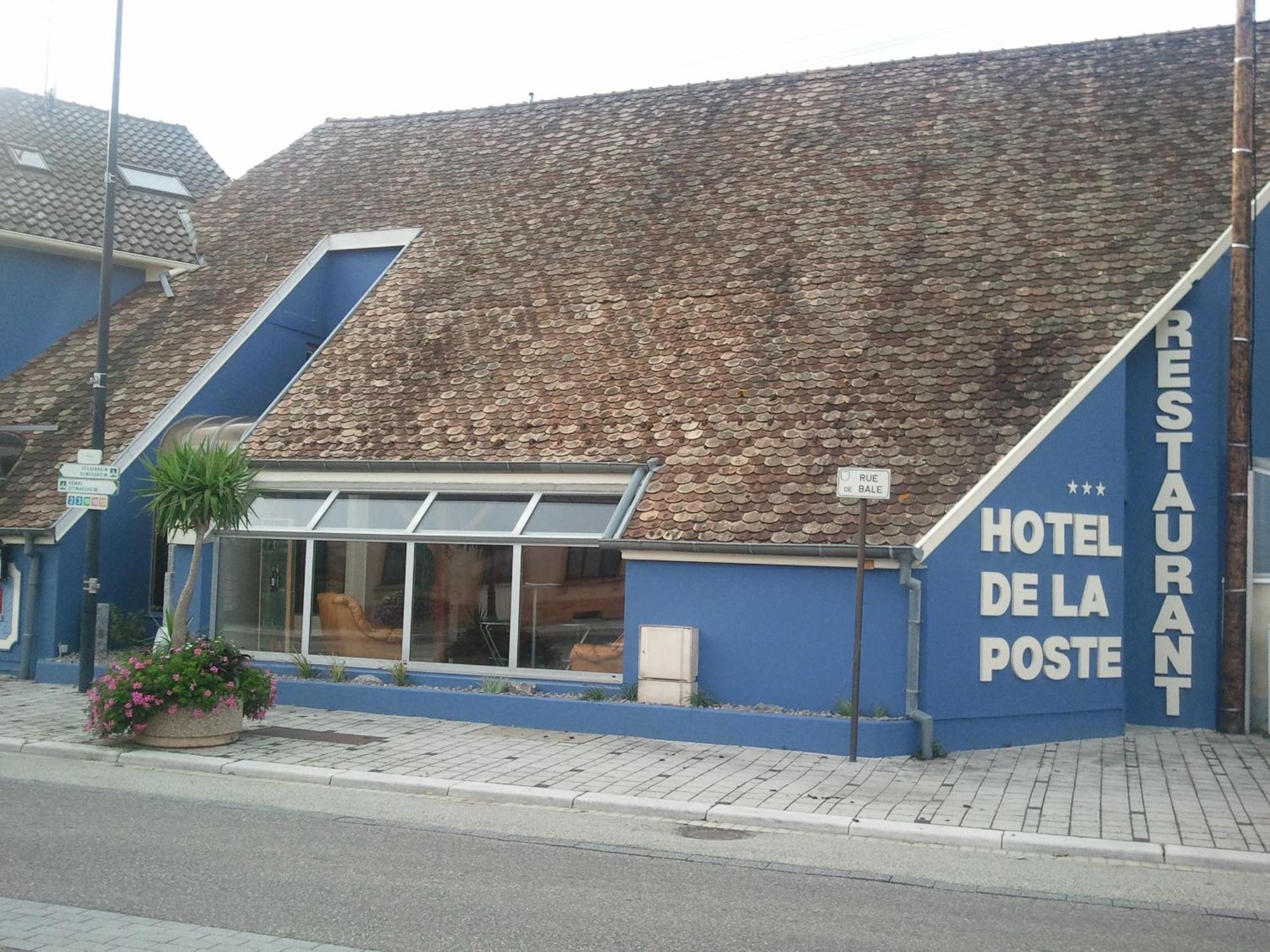 Hotel Restaurant De La Poste Mulhouse Ottmarsheim Bantzenheim Exterior photo